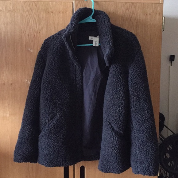 Black Teddy Bear Jacket - Picture 1 of 1